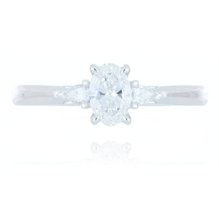 A&S Engagement Collection Platinum 0.50ct Diamond 3 Stone Ring