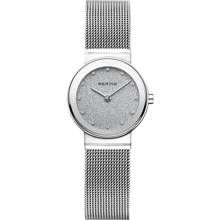 Bering Ladies Stainless Steel Sparkle Mesh Quartz Watch