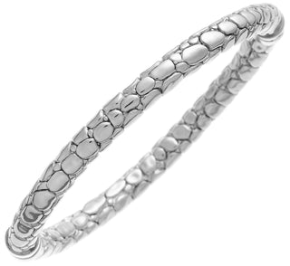 Giovanni Raspini Silver Crocodile Bangle