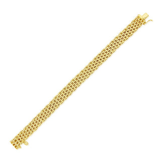 9ct Yellow Gold Panther Bracelet