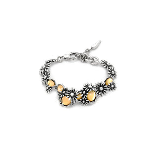 Giovanni Raspini Silver Yellow Daisy Bracelet