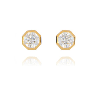 9ct Yellow Gold 0.25ct Laboratory Grown Diamond Stud Earrings