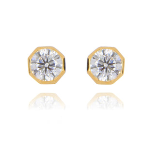 9ct Yellow Gold 0.50ct Laboratory Grown Diamond Stud Earrings