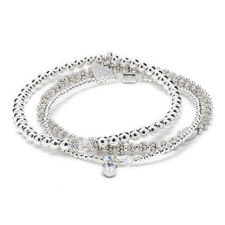 Annie Haak Silver Fuji Bracelet Stack 19cm