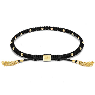 Annie Haak Gold Plated Amigo Black Bracelet