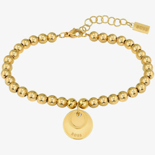 Boss Medallion Yellow Gold Plated Bracelet