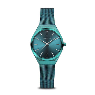 Bering 29mm Teal Stainless Steel Quartz Watch