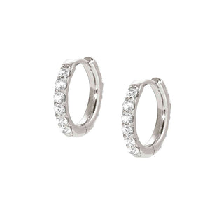 Nomination Sterling Silver Cubic Zirconia Hoop Earrings