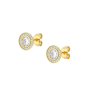 Nomination Yellow Gold Plated Sterling Silver and Cubic Zirconia Aurea Stud Earrings