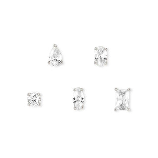 Nomination Sterling Silver Cubic Zirconia Colour Wave 5 Set Stud Earrings