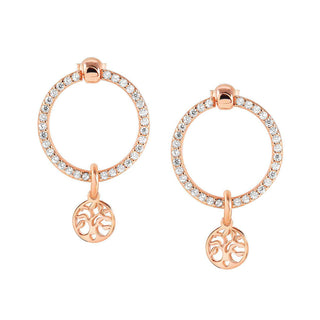 Nomination Rose Gold Plated Cubic Zirconia Chic&Charm Tree of Life Drop Earrings