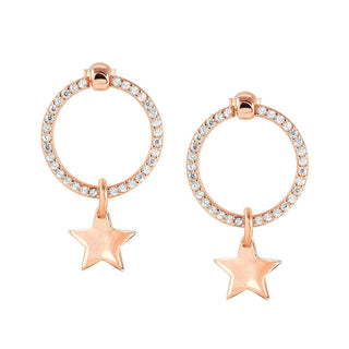 Nomination Rose Gold Plated Cubic Zirconia Chic&Charm Star Drop Earrings