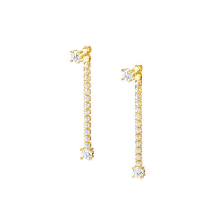 Nomination Yellow Gold Plated Cubic Zirconia Chic&Charm Drop Earrings