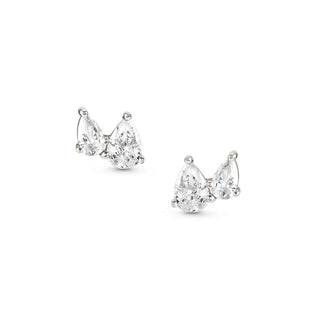 Nomination Sterling Silver Pear Cubic Zirconia Colour Wave Stud Earrings