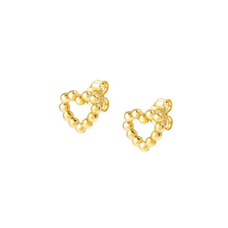 Nomination Yellow Gold Plated Lovecloud Heart Stud Earrings