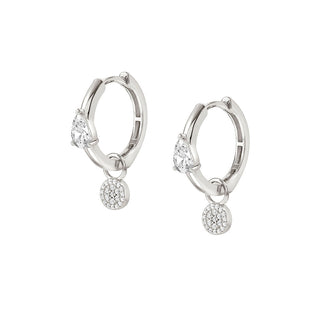 Nomination Sterling Silver Cubic Zirconia Lucentissima Circle Hoop Earrings