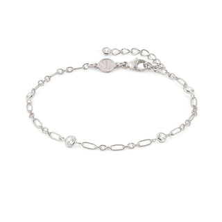 Nomination Sterling Silver and Cubic Zirconia Bella Details Elongated Chain Bracelet