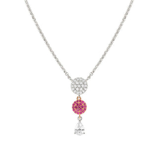 Nomination Rose Gold Plated Sterling Silver Cubic Zirconia Lucentissima Circle Necklace