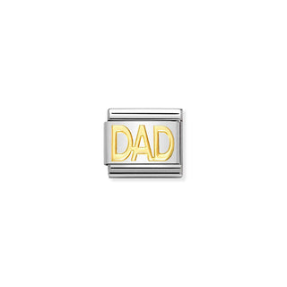 Nomination Stainless Steel and Yellow Gold Composable Classic Dad Link