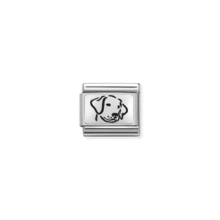 Nomination Sterling Silver Composable Classic Engraved Dog Link