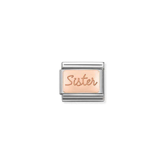 Nomination Stainless Steel and Rose Gold Composable Classic Sister Link