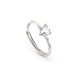 Nomination Sterling Silver Sweetrock White Heart Cubic Zirconia Ring