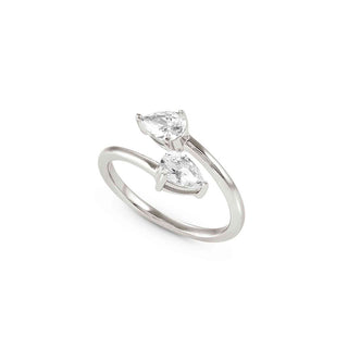 Nomination Sterling Silver Pear Cubic Zirconia Colour Wave Ring - Size 15