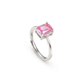 Nomination Sterling Silver Pink Cubic Zirconia Colour Wave Ring