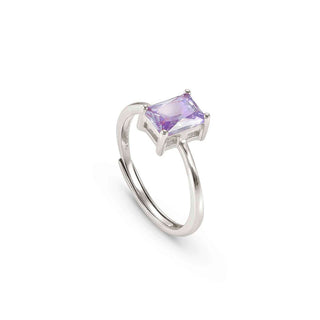 Nomination Sterling Silver Purple Cubic Zirconia Colour Wave Adjustable Ring