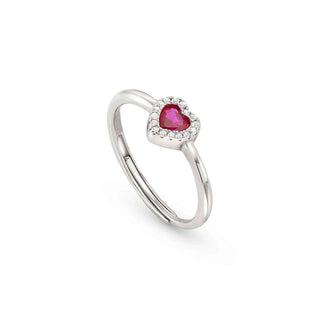 Nomination Sterling Silver Cubic Zirconia All My Love Red Heart Ring