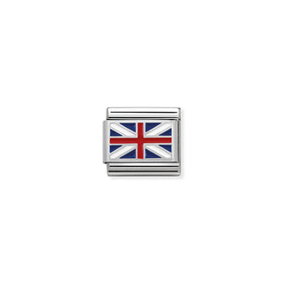 Nomination Stainless Steel and Enamel Composable Classic Great Britain Flag Link