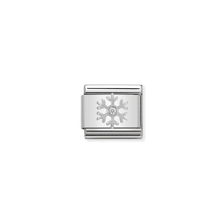 Nomination Stainless Steel and Sterling Silver Composable Classic Snowflake Link