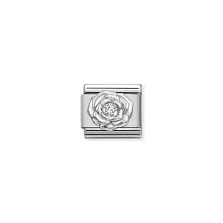 Nomination Stainless Steel and Sterling Silver Composable Classic Rose Link