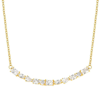 Nomination Yellow Gold Plated Cubic Zirconia Colour Wave Necklace