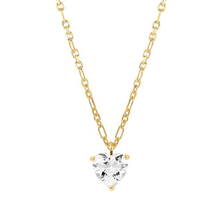 Nomination Yellow Gold Plated Cubic Zirconia Sweetrock Heart Necklace