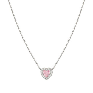 Nomination Sterling Silver Cubic Zirconia All My Love Pink Heart Pendant