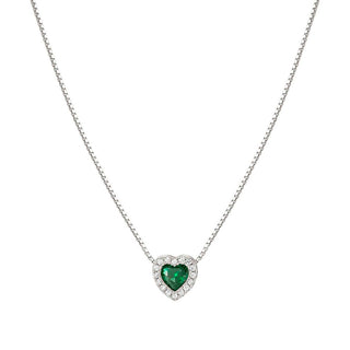 Nomination Sterling Silver Cubic Zirconia All My Love Green Heart Pendant