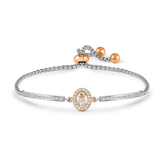 Nomination Stainless Steel, Rose Gold and Cubic Zirconia RoyalDream Oval Bracelet