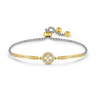 Nomination Stainless Steel, Yellow Gold and Cubic Zirconia RoyalDream Circle Bracelet