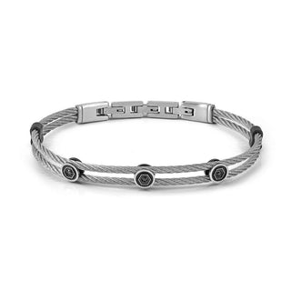 Nomination Stainless Steel SeaLover Cable Nut Cubic Zirconia Bracelet