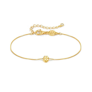 Nomination Yellow Gold Plated Sterling Silver Armonica 4 Leaf Clover Bracelet