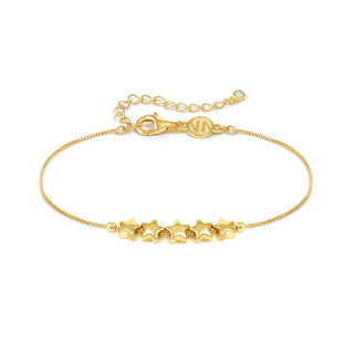 Nomination Yellow Gold Plated Sterling Silver Armonica 5 Stars Bracelet