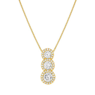 Nomination Yellow Gold Plated Sterling Silver Seidivina 3 Cubic Zirconia Necklace