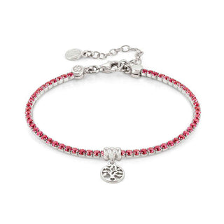 Nomination Sterling Silver Red Cubic Zirconia Chic&Charm Tree of Life Bracelet