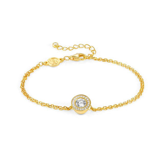 Nomination Yellow Gold Plated Sterling Silver and Cubic Zirconia Aurea Bracelet