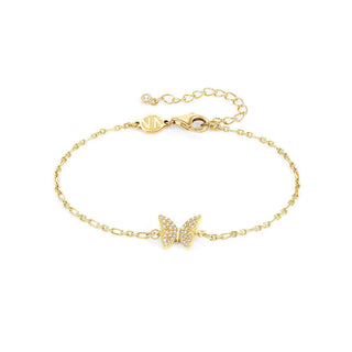 Nomination Sterling Silver Yellow Gold Tone Sweetrock Butterfly Bracelet