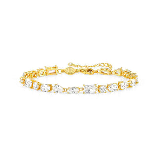 Nomination Yellow Gold Plated Cubic Zirconia Colour Wave Bracelet