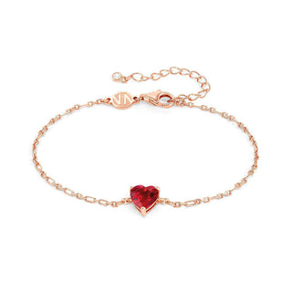 Nomination Rose Gold Plated Cubic Zirconia Heart Bracelet