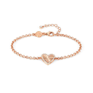 Nomination Rose Gold Plated TrueJoy Bracelet with Etched Heart