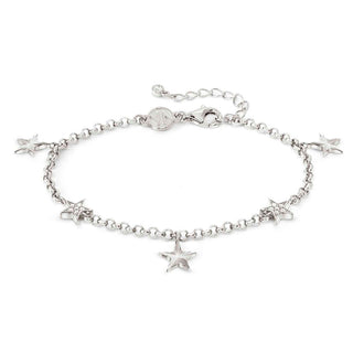 Nomination Sterling Silver Truejoy Etched and Cubic Zirconia Star Bracelet